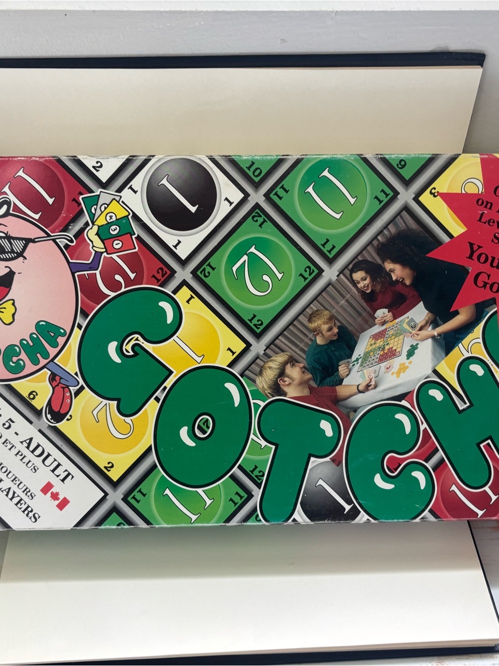 GOTCHA vintage bingo board game